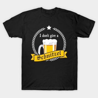 I Don't Give a Schnitzel' Cool Beer T-Shirt